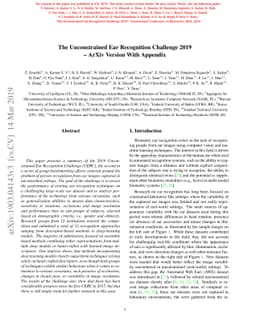 The Unconstrained Ear Recognition Challenge 2019 - ArXiv Version With
  Appendix