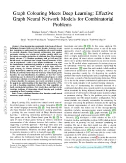 Graph Colouring Meets Deep Learning: Effective Graph Neural Network
  Models for Combinatorial Problems