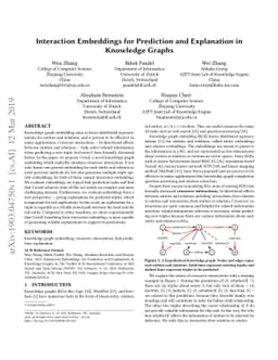 Interaction Embeddings for Prediction and Explanation in Knowledge
  Graphs