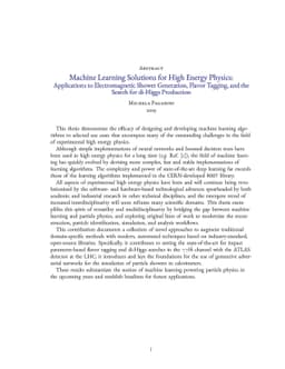 Machine Learning Solutions for High Energy Physics: Applications to
  Electromagnetic Shower Generation, Flavor Tagging, and the Search for
  di-Higgs Production
