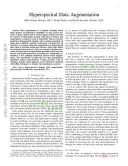 Hyperspectral Data Augmentation