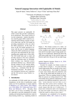 Natural Language Interaction with Explainable AI Models