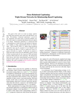 Dense Relational Captioning: Triple-Stream Networks for
  Relationship-Based Captioning