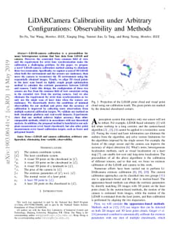 LiDAR-Camera Calibration under Arbitrary Configurations: Observability
  and Methods