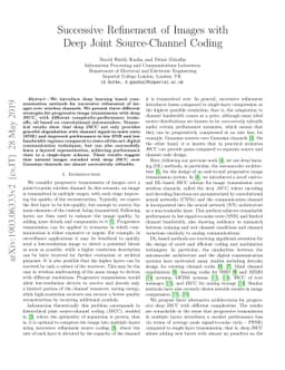 Successive Refinement of Images with Deep Joint Source-Channel Coding