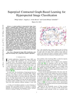 Superpixel Contracted Graph-Based Learning for Hyperspectral Image
  Classification