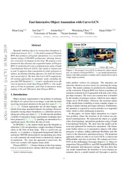 Fast Interactive Object Annotation with Curve-GCN
