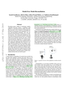 Model-Free Model Reconciliation