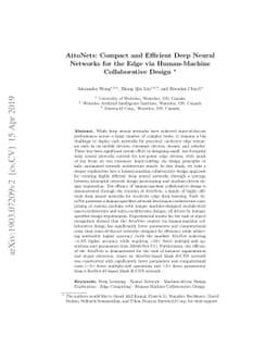 AttoNets: Compact and Efficient Deep Neural Networks for the Edge via
  Human-Machine Collaborative Design