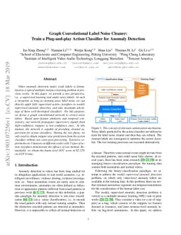 Graph Convolutional Label Noise Cleaner: Train a Plug-and-play Action
  Classifier for Anomaly Detection