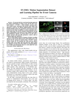 EV-IMO: Motion Segmentation Dataset and Learning Pipeline for Event
  Cameras