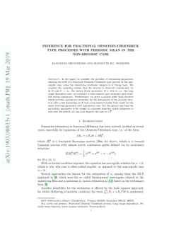 Inference for fractional Ornstein-Uhlenbeck type processes with periodic
  mean in the non-ergodic case