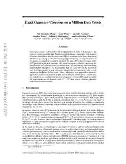 Exact Gaussian Processes on a Million Data Points
