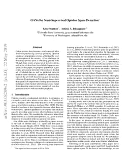 GANs for Semi-Supervised Opinion Spam Detection