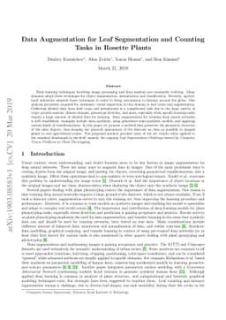 Data Augmentation for Leaf Segmentation and Counting Tasks in Rosette
  Plants