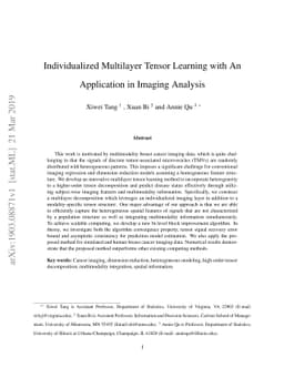 Individualized Multilayer Tensor Learning with An Application in Imaging
  Analysis