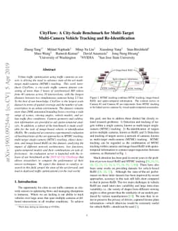 CityFlow: A City-Scale Benchmark for Multi-Target Multi-Camera Vehicle
  Tracking and Re-Identification