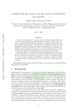 Gradient-only line searches: An Alternative to Probabilistic Line
  Searches