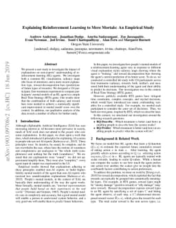 Explaining Reinforcement Learning to Mere Mortals: An Empirical Study