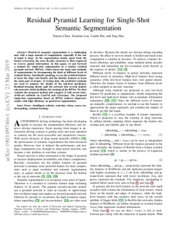 Residual Pyramid Learning for Single-Shot Semantic Segmentation