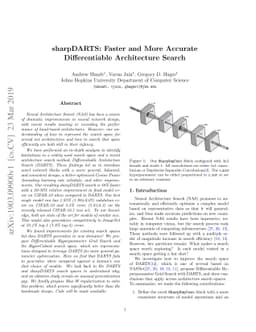 sharpDARTS: Faster and More Accurate Differentiable Architecture Search