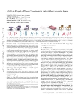 LOGAN: Unpaired Shape Transform in Latent Overcomplete Space