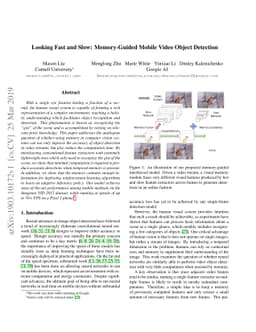 Looking Fast and Slow: Memory-Guided Mobile Video Object Detection