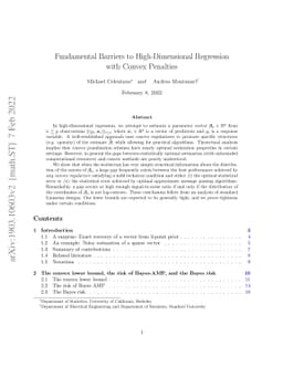Fundamental Barriers to High-Dimensional Regression with Convex
  Penalties