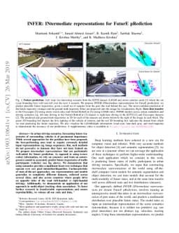 INFER: INtermediate representations for FuturE pRediction