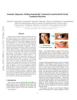 Semantic Alignment: Finding Semantically Consistent Ground-truth for
  Facial Landmark Detection