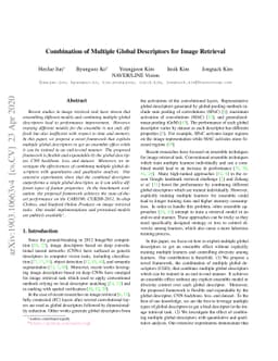 Combination of Multiple Global Descriptors for Image Retrieval