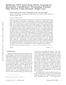 Multiscale CNN based Deep Metric Learning for Bioacoustic
  Classification: Overcoming Training Data Scarcity Using Dynamic Triplet Loss