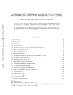 A general drift estimation procedure for stochastic differential
  equations with additive fractional noise
