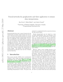 Neural-networks for geophysicists and their application to seismic data
  interpretation