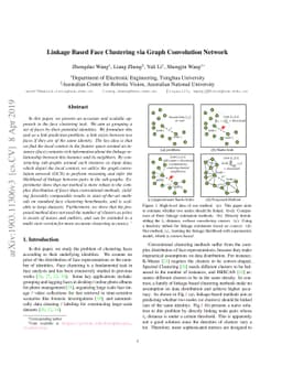Linkage Based Face Clustering via Graph Convolution Network
