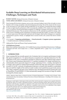Scalable Deep Learning on Distributed Infrastructures: Challenges,
  Techniques and Tools