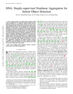 DNA: Deeply-supervised Nonlinear Aggregation for Salient Object
  Detection