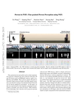 Person-in-WiFi: Fine-grained Person Perception using WiFi