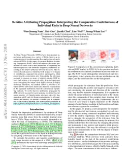 Relative Attributing Propagation: Interpreting the Comparative
  Contributions of Individual Units in Deep Neural Networks