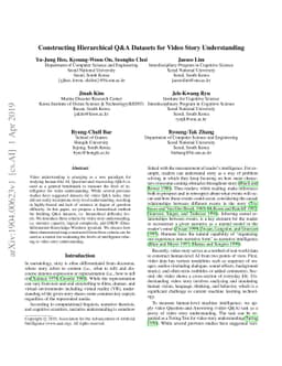 Constructing Hierarchical Q&A Datasets for Video Story Understanding