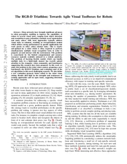 The RGB-D Triathlon: Towards Agile Visual Toolboxes for Robots