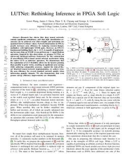 LUTNet: Rethinking Inference in FPGA Soft Logic
