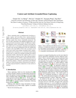 Context and Attribute Grounded Dense Captioning