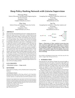 Deep Policy Hashing Network with Listwise Supervision