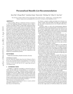 Personalized Bundle List Recommendation