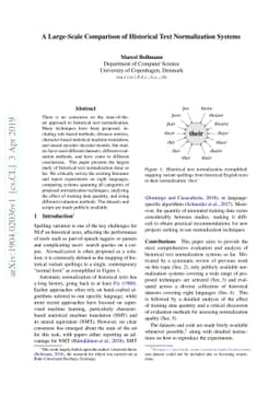 A Large-Scale Comparison of Historical Text Normalization Systems