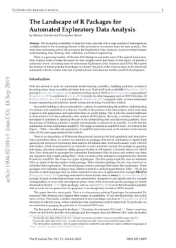 The Landscape of R Packages for Automated Exploratory Data Analysis