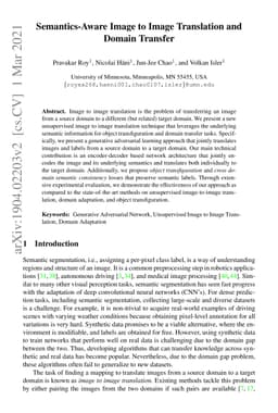 Semantics-Aware Image to Image Translation and Domain Transfer