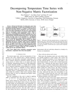 Decomposing Temperature Time Series with Non-Negative Matrix
  Factorization