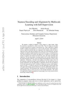 Siamese Encoding and Alignment by Multiscale Learning with
  Self-Supervision